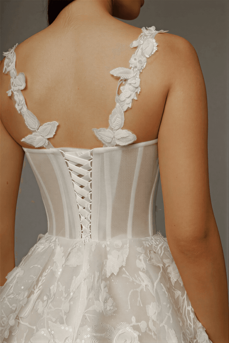 Robe de Mariage Champêtre Courte