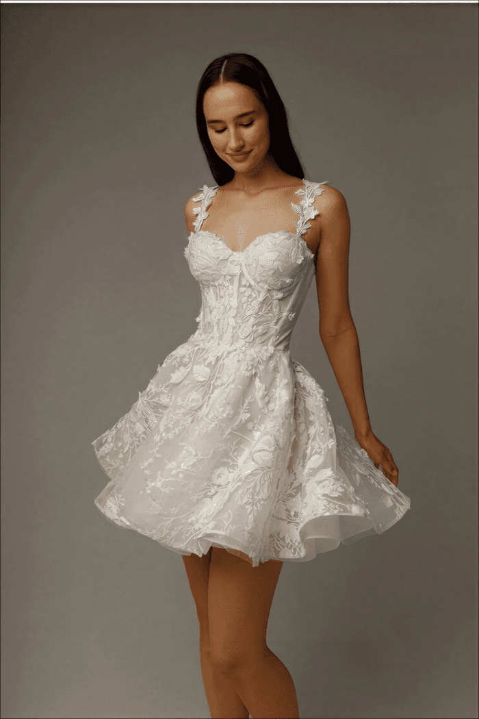 Robe de Mariage Courte Champêtre