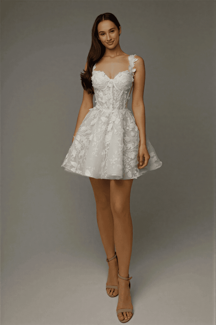 Robe de Mariée Courte Champêtre