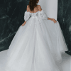 Robe de Mariée Manches 3/4 Princesse