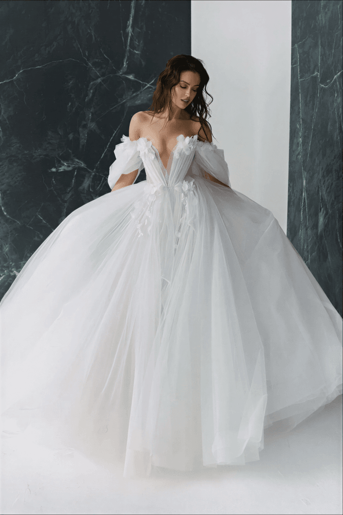 Robe de Mariée Princesse Manches 3/4