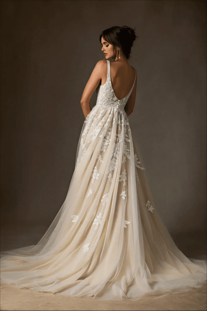 Robe de Mariage Bohème Dos Nu