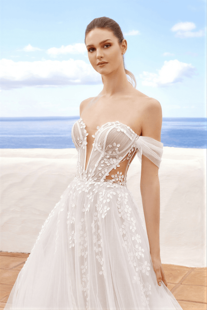 Robe de Mariage Bustier Bohème