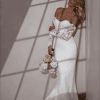 Robe de Mariage Dentelle Manches Longues