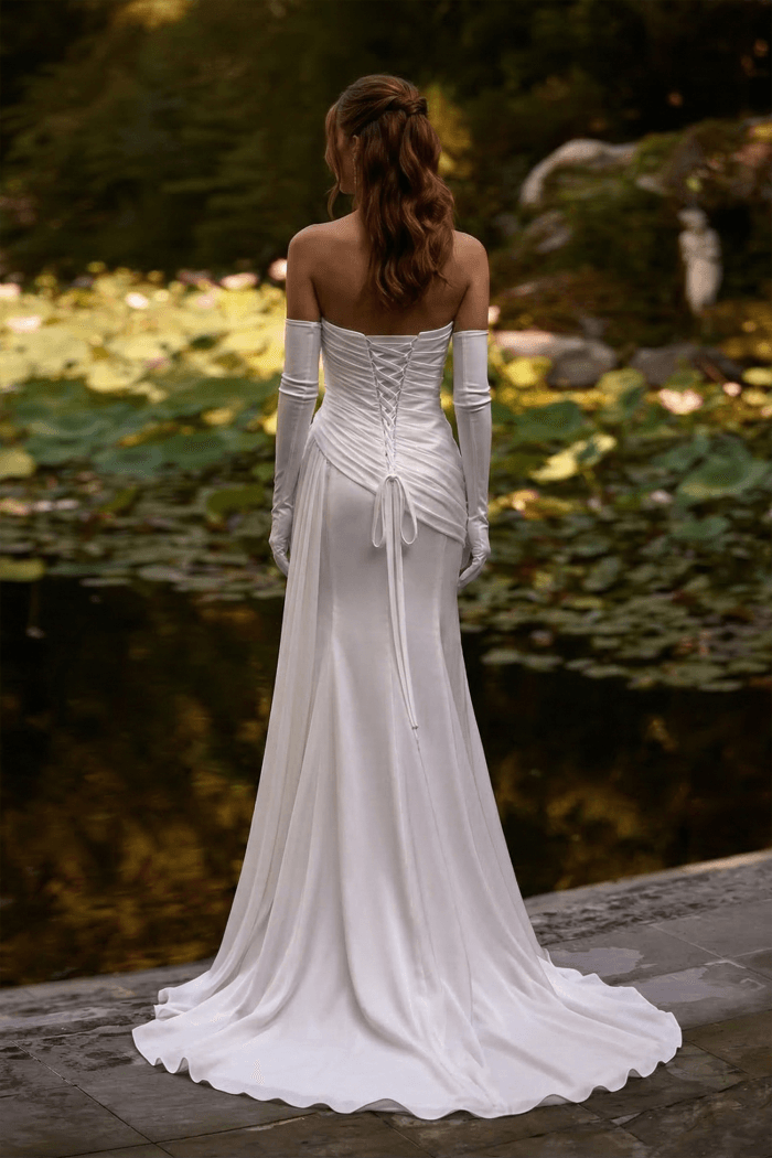 Robe de Mariage Élégante et Simple