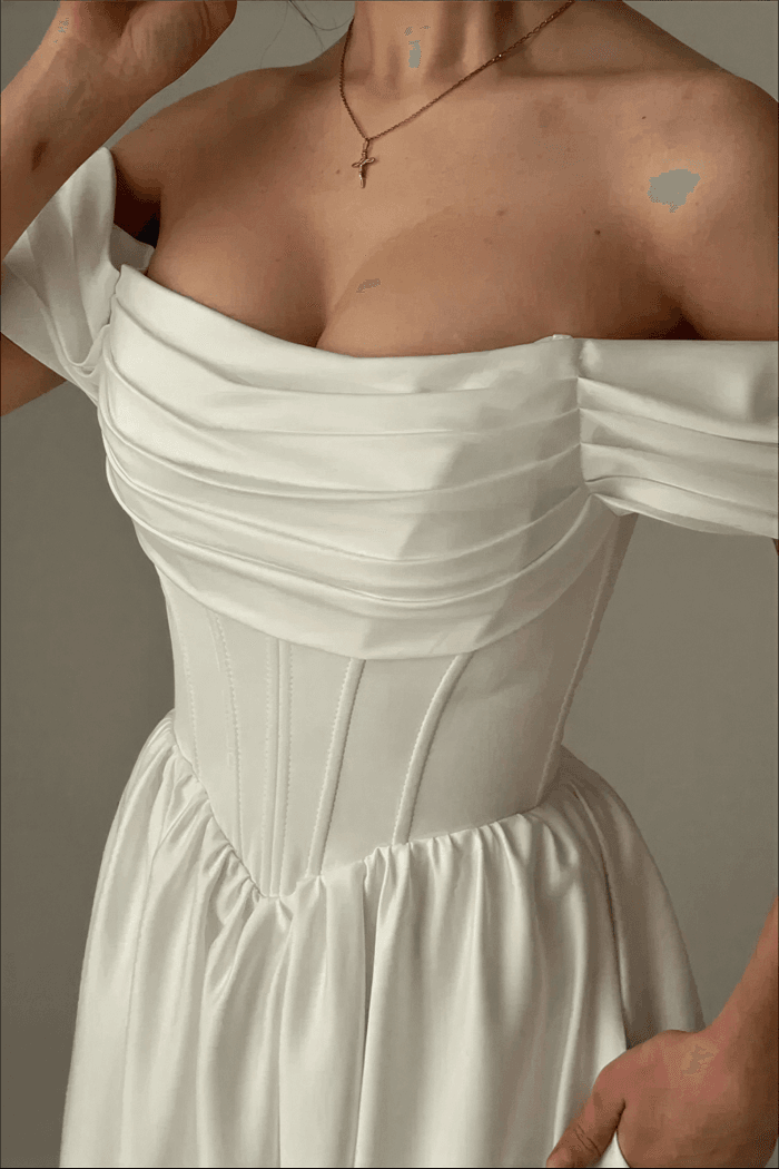 Robe de Mariage Satin Simple