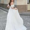 Robe de Mariage Simple et Fluide