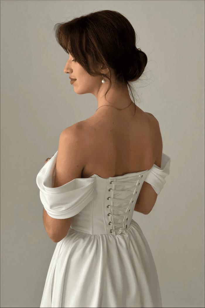 Robe de Mariage Simple Satin