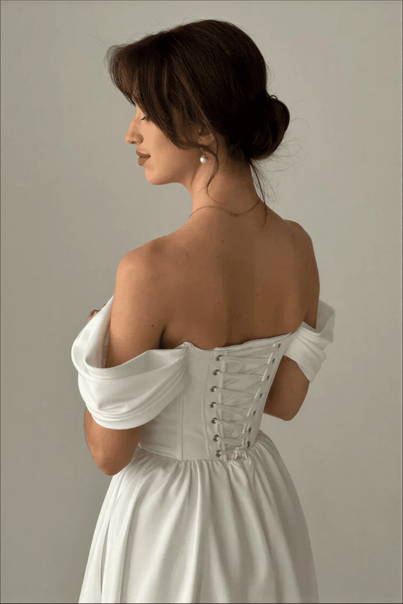 Robe de Mariage Simple Satin