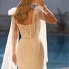 Robe de Mariage Sirène avec Surjupe