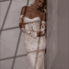 Robe de Mariage Sirène Dentelle Manches Longues