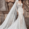 Robe de Mariage Sirène Jupe Amovible