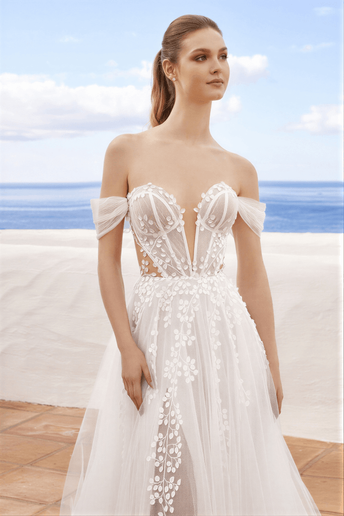 Robe de Mariée Bohème Bustier