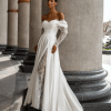 Robe de Mariée Manches Longues Simple