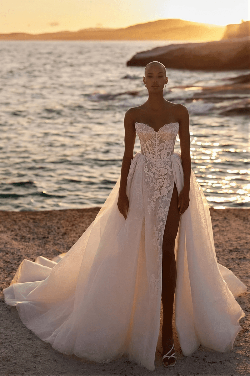 Robe de Mariée Princesse Bustier Dentelle