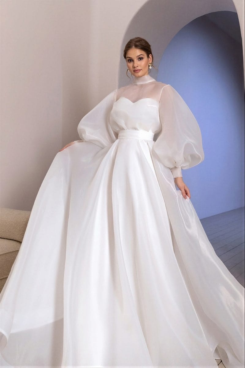 Robe de Mariée Princesse Organza