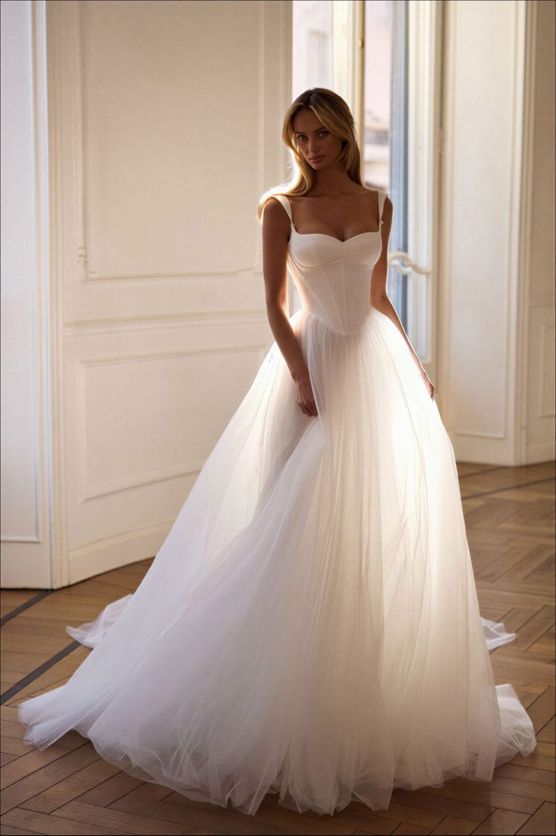 Robe de Mariée Princesse en Tulle