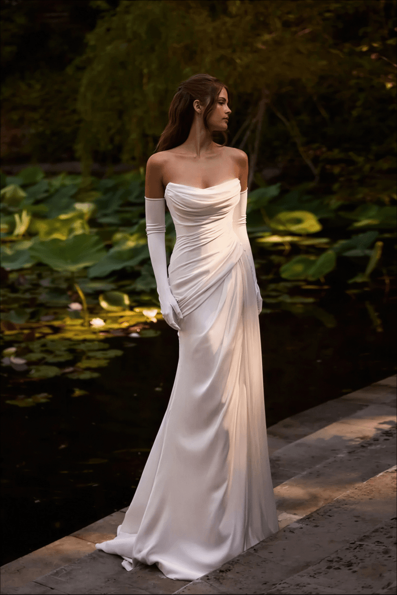 Robe de Mariée Simple et Élégante