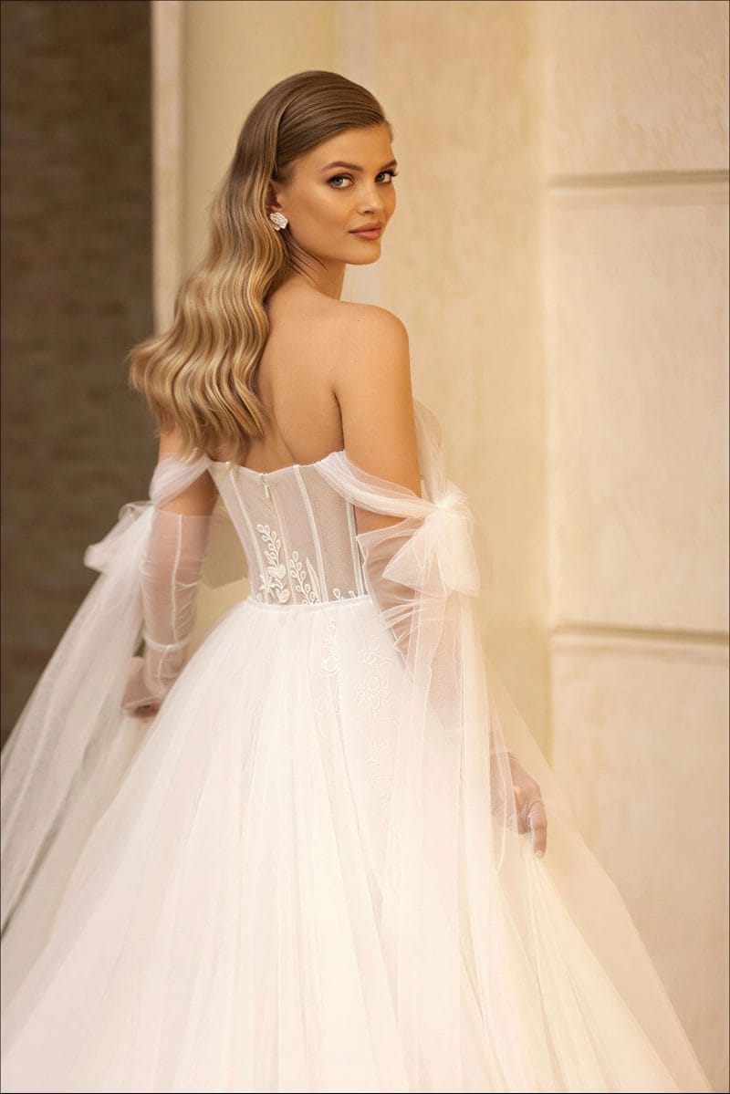 Robe de Mariée Sirène avec Jupe Détachable