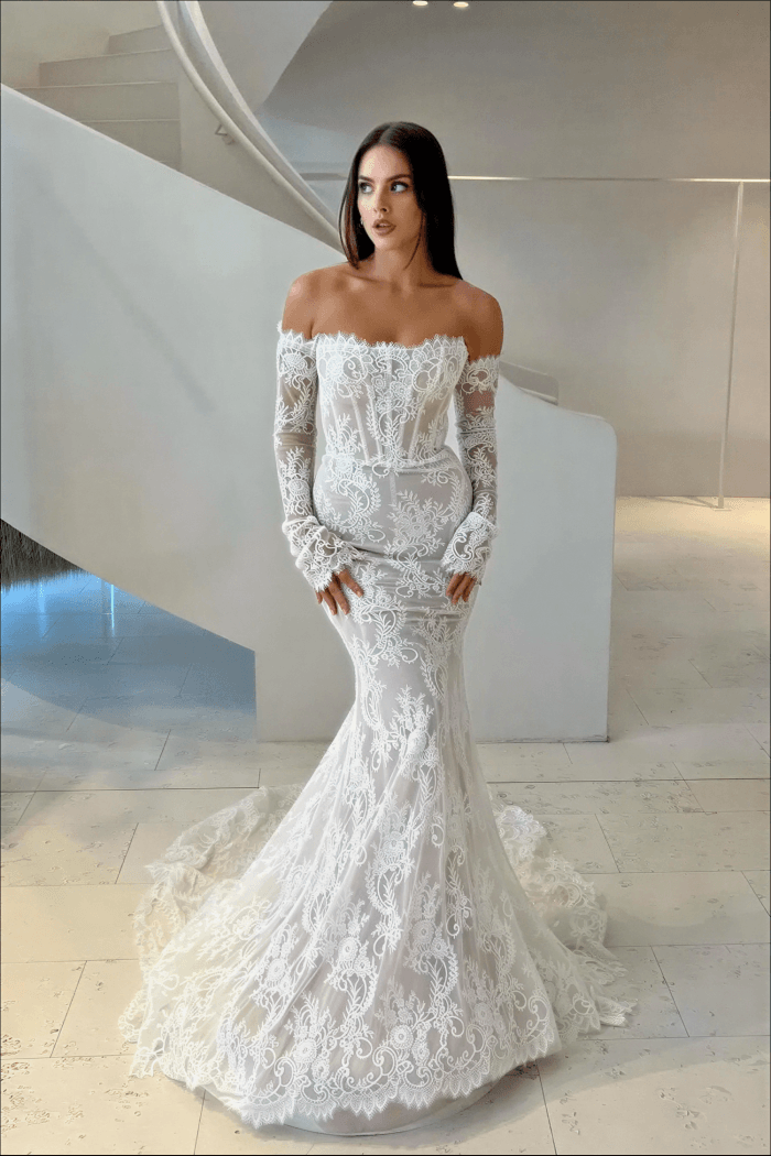 Robe de Mariée Sirène Bohème