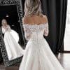 Robe de Mariée Manches Longues Dentelle Princesse