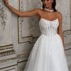 Robe de Mariée Princesse Bustier Strass Traine