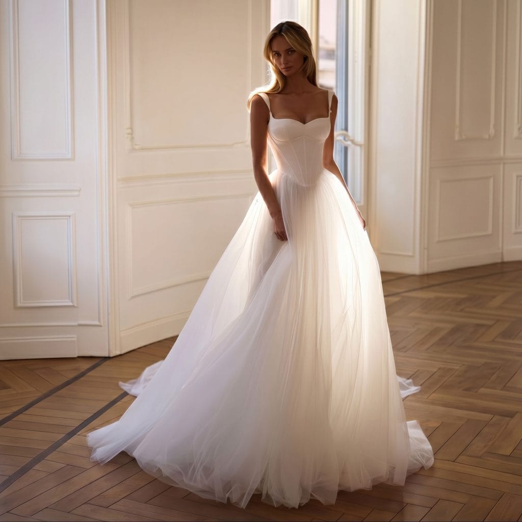 Robe de Mariée Princesse Tulle